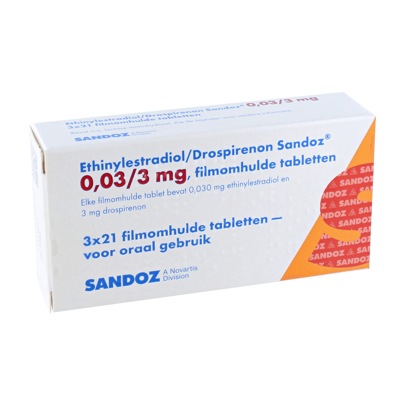 Ethinylestradiol/drospirenon 30mcg/3mg 3x21 Stück