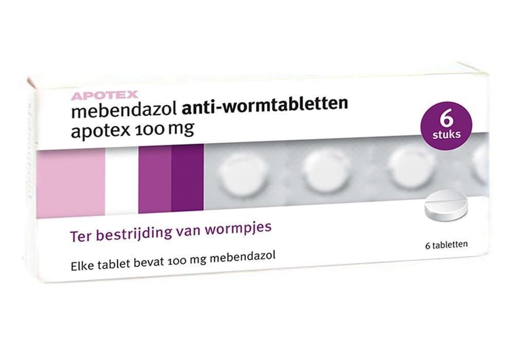 Mebendazol Würmer tabletten Apotex 6 st.
